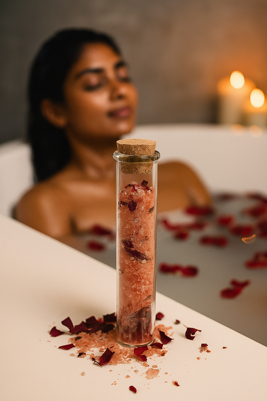 CURA Rose Bath Salt – A Ritual of Calm